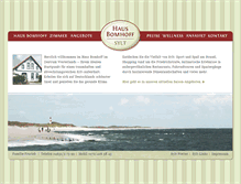 Tablet Screenshot of haus-bomhoff-sylt.de